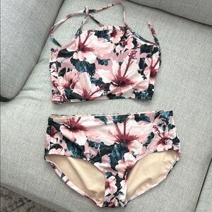 Albion Floral Bikini - Pink and Blue